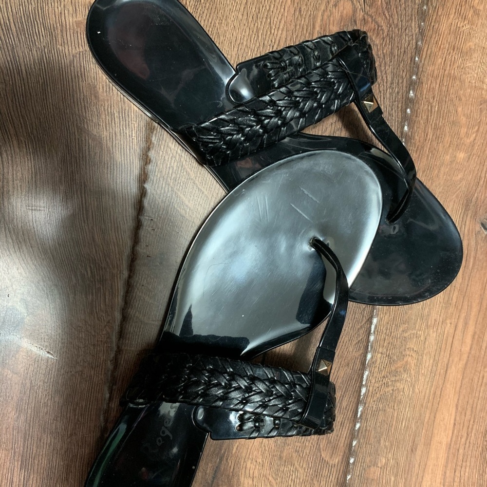 Jack Rodgers black flat Sandals